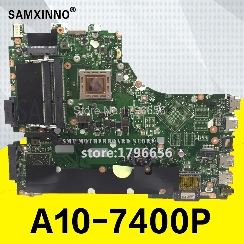 

X550ZA материнская плата для ноутбука For Asus X550ZA X550ZE X550Z X550 K550Z X555Z VM590Z тесты оригинальная материнская плата A10-7400P LVDS GM