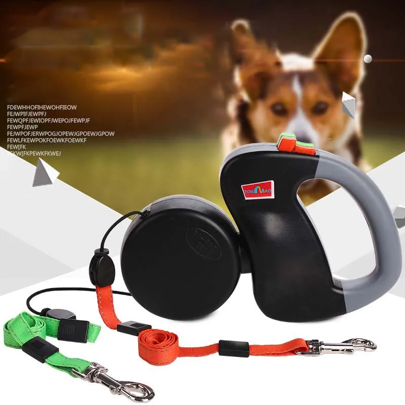3M Pet двойные поводки для собак выдвижной автоматический контроллер двух щенков