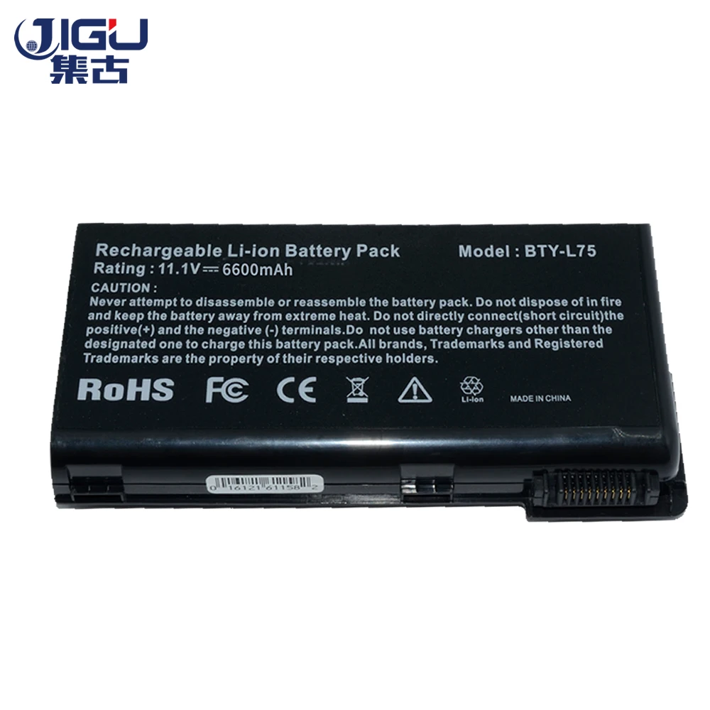 

JIGU Laptop Battery 957-173XXP-101 BTY-L74 BTY-L75 For Msi A5000 A6000 A6200 A6203 A6205 A7200 CR630 EX460 EX610 CX705MX Series