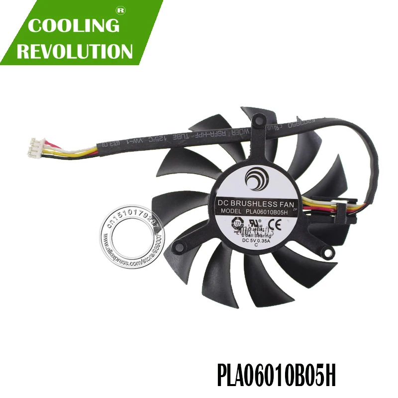 DC бесщеточный вентилятор пластина 06010b05h 2 шарикоподшипник DC5V 0.35A 4PIN | Компьютеры и