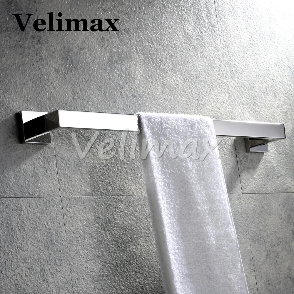 Velimax SUS304 Нержавеющая сталь Полотенца бар один Бар Современный направляющей для