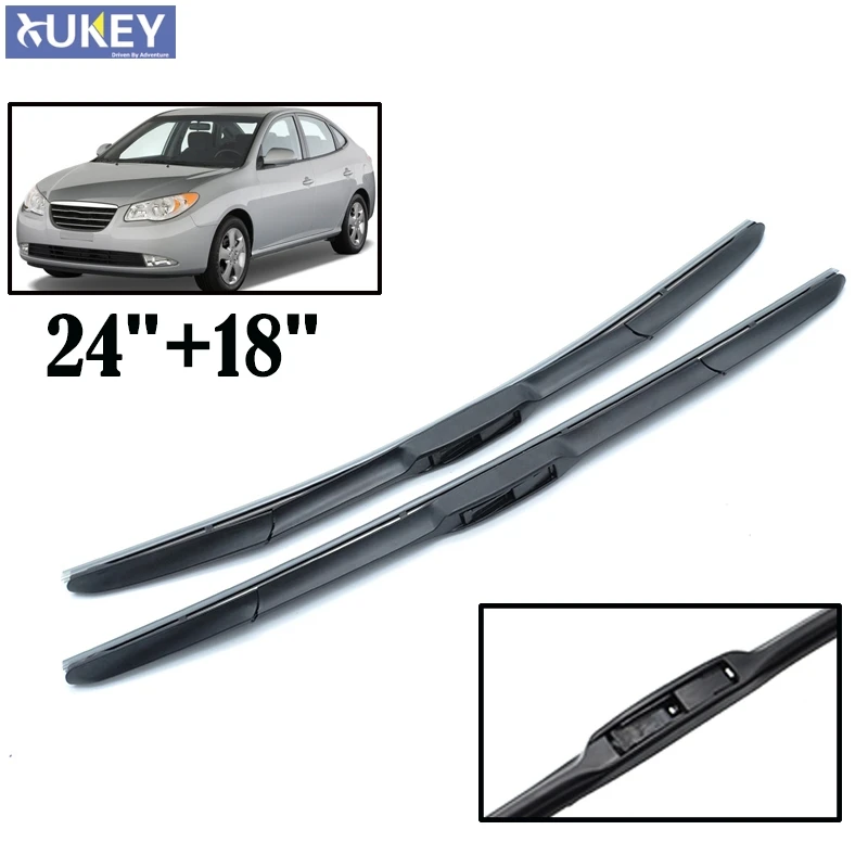 Щетки стеклоочистителя Misima 24 'ཎ'' для Hyundai Elantra 2007 2010 Трехсекционные щетки