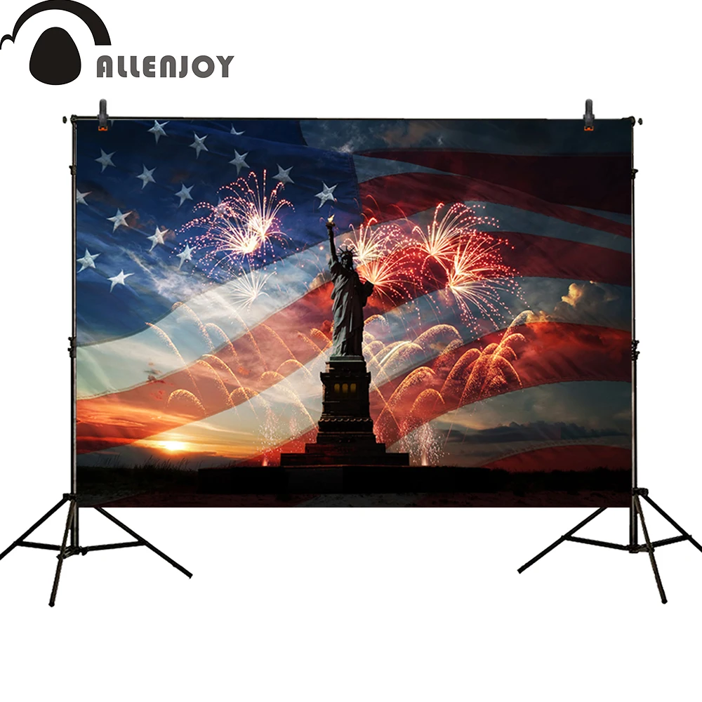 Allenjoy фоны для фотосъемки Патриотический американский флаг День Независимости