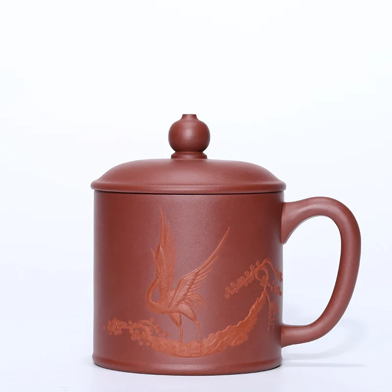 Фиолетовый песок покрытые чашки руды фиолетовый грязи Чай делая коробка