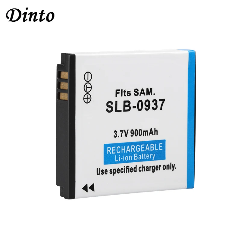 Dinto 1pc 900mAh SLB 0937 SLB0937 перезаряжаемый аккумулятор для цифровой камеры Samsung CL5 i8 PL10 L730