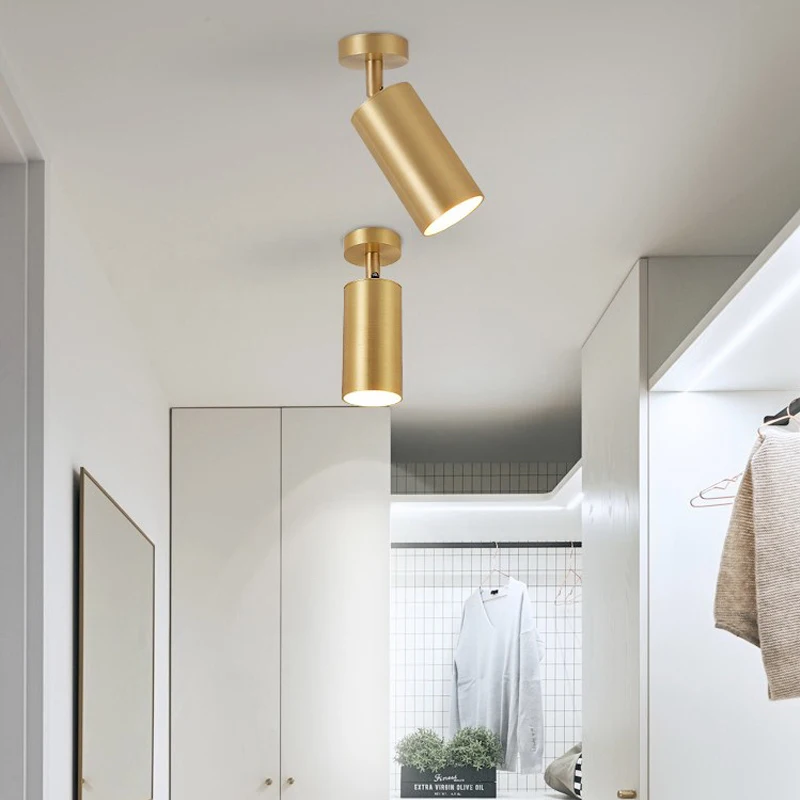 

Modern ceiling lamp foyer golden Spotlight dining room led ceiling light bedroom wall lamps hallway luster ceiling lamps balcony