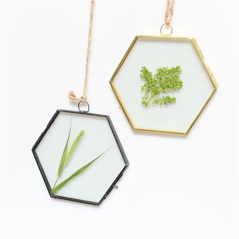 1 * Современная Художественная висячая плавающая фоторамка с шестигранной