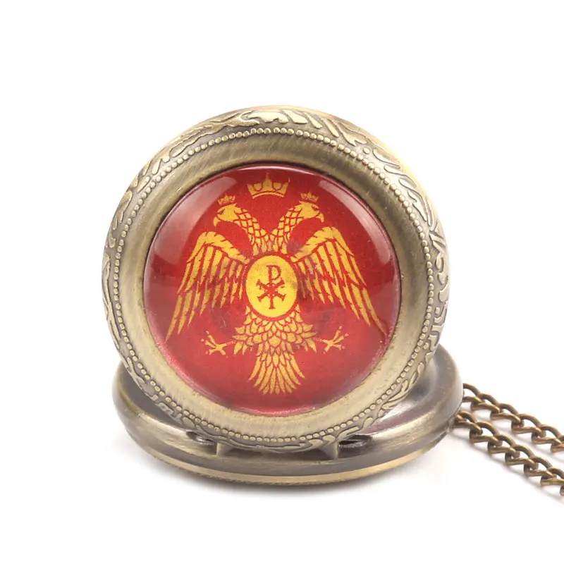 Retro Eagle Desgin Russia Double-headed for Men Women Quartz Watches Pendant Pocket Watch relojes mujer Relogio Gifts | Наручные часы