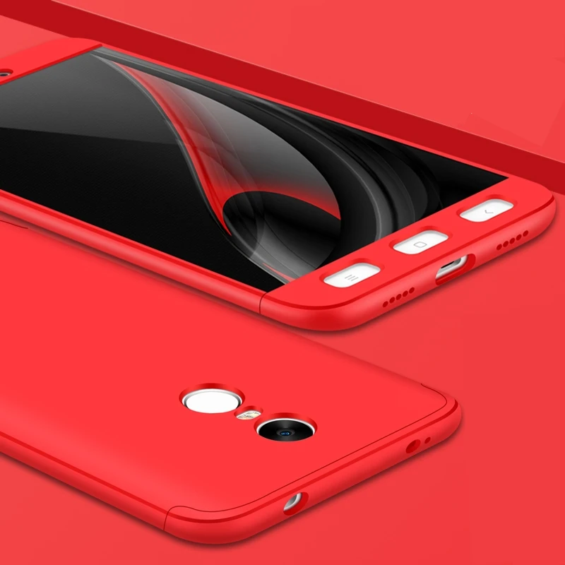 Чехол для Xiaomi Redmi NOTE 4 чехол 360 полная защита ударопрочный 3 в 1 Тонкий Жесткий ПК