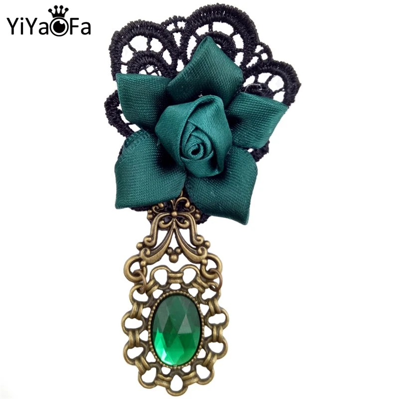 YiYaoFa Женская винтажная булавка и брошь накидка ручной работы в готическом стиле