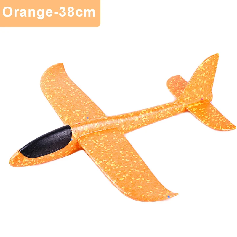 Orange Glider Самолет из пеноматериала метательная игрушка-планер самолет инерционная пена EPP игрушечный летающий самолет модель на открытом воздухе веселые спортивные игрушки-самолеты для детей - Цвет: Orange Glider