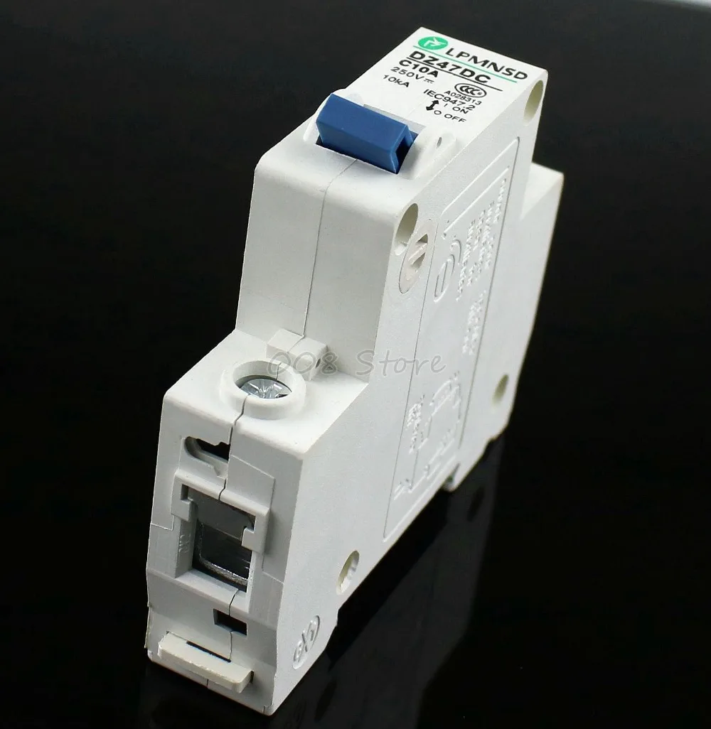 1P DZ47 10A DC 250V Автоматический выключатель MCB | Строительство и ремонт