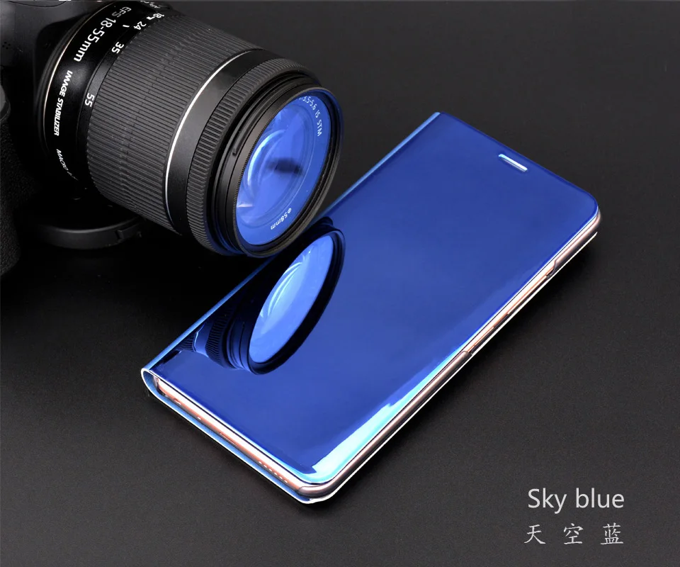 Чехол для Samsung J3 J5 J7 2016 2017 прозрачный зеркальный умный чехол Galaxy S7 edge S8 S9 Plus чехлы с