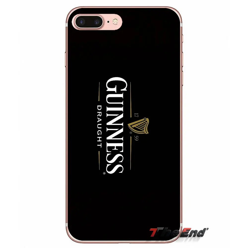 Аксессуары чехлы крышка пиво Guinness логотип для iPhone X 4 4S 5 5S 5C SE 6 6S 7 8 Plus Samsung Galaxy J1 J3 J5