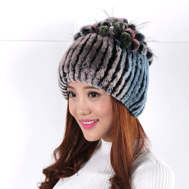 2017 Новое Прибытие Женщин Зимняя Шапка Шерстяная Хлопок Теплые Шапки Головные