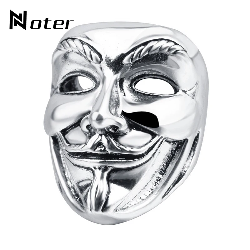 Кольцо для маски Vendetta Noter Movie V мужчин Clsaaic крутое металлическое кольцо викингов с