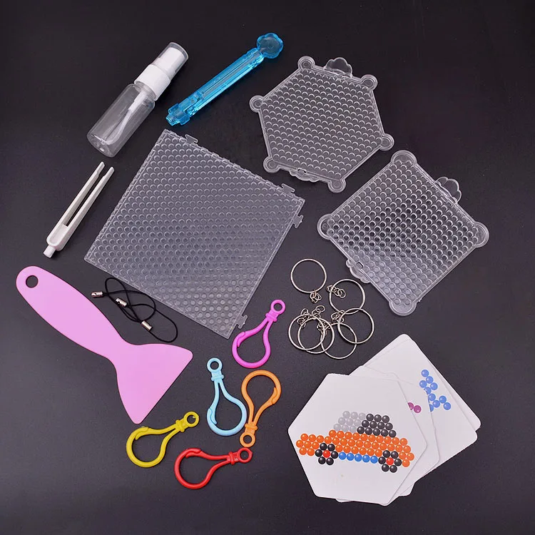 PUPUKOU pegboard липкие водные бусины аксессуары предохранитель бусины головоломки beadbond Развивающие игрушки diy магические бусины