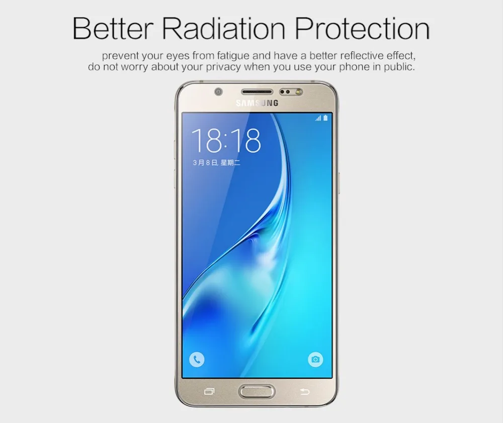 2 шт./лот NILLKIN Антибликовая Защита экрана для Samsung Galaxy J7 2016 (J7108) матовая устойчивая