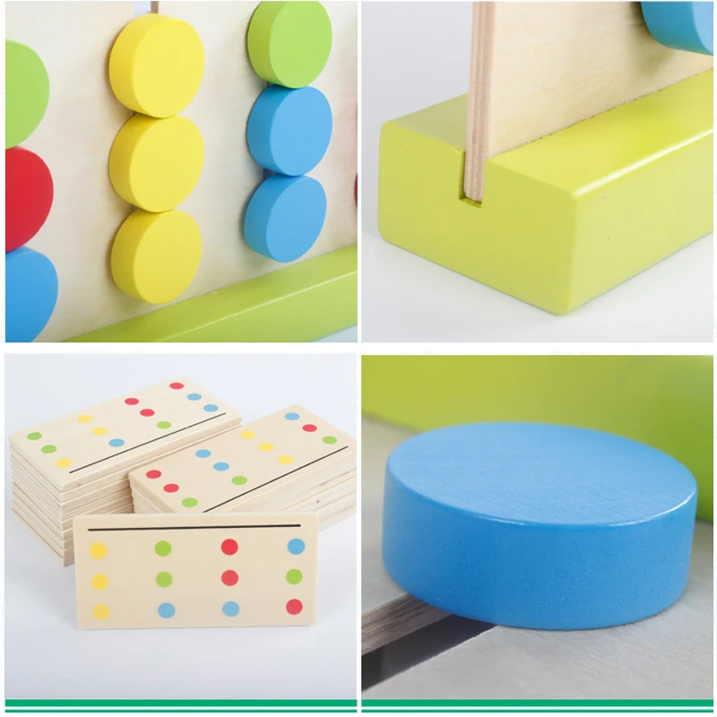 

Baby Toy Montessori Four Colors Game Color Matching wooden toys for Early Childhood Education Learning Toys