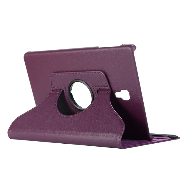 Purple Вращающийся на 360 чехол для samsung Galaxy Tab A 10,5 SM-T590 T595 T597 чехол-подставка из искусственной кожи для samsung Galaxy Tab A 10,5 чехол - Цвет: Purple
