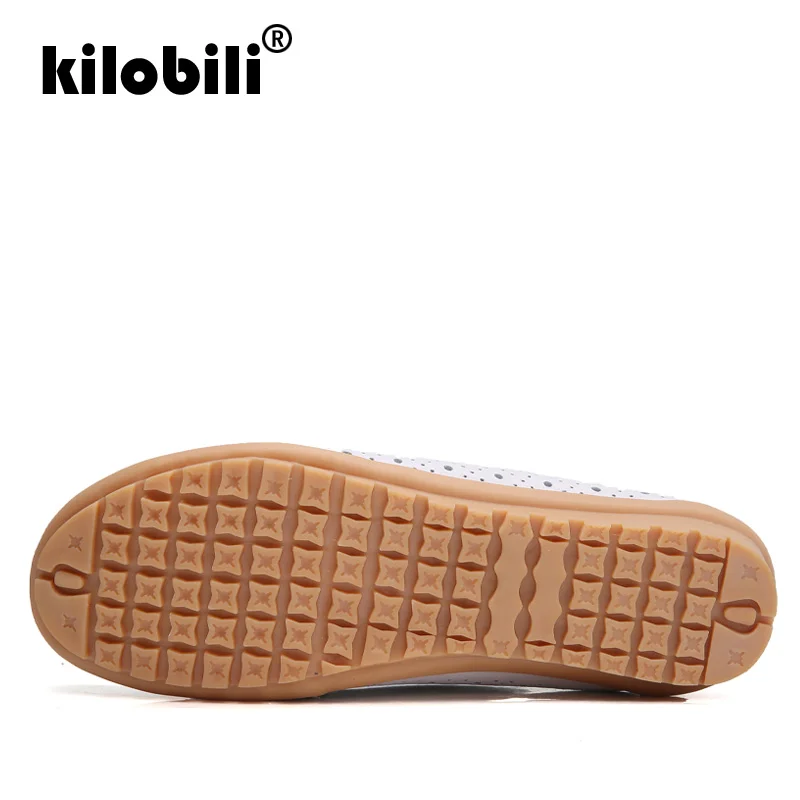Kilobili/2018 г. летние женские туфли на плоской подошве женская обувь из натуральной