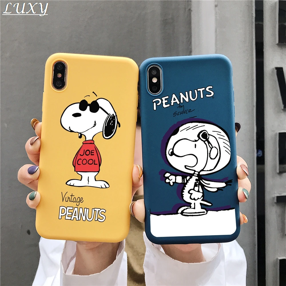 Милый чехол для телефона с арахисовым принтом Apple iPhone 7 8 6 6s Plus 11 pro X XS Max Xr Space astronaut