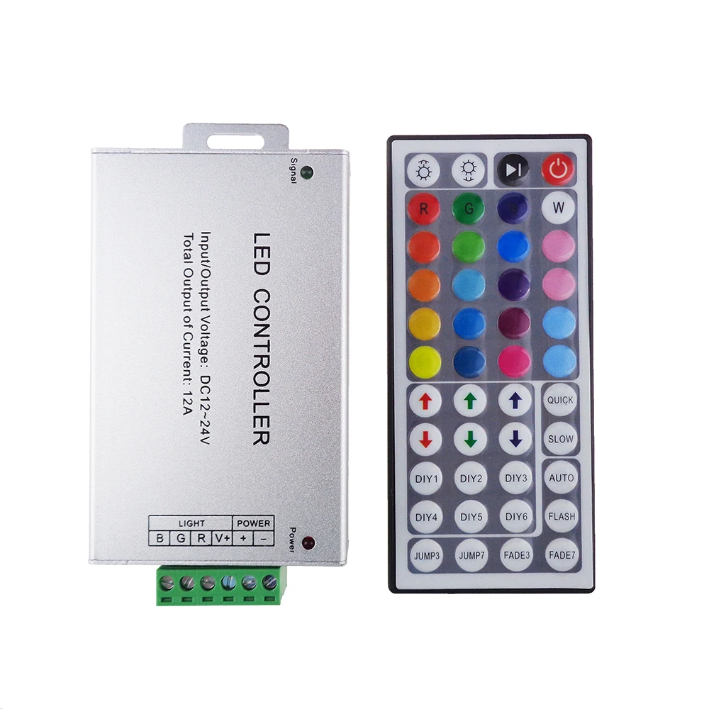 DC 12A 12В 24В 144 Вт 44Key LED ИК пульт дистанционного управления для RGB светодиодные ленты