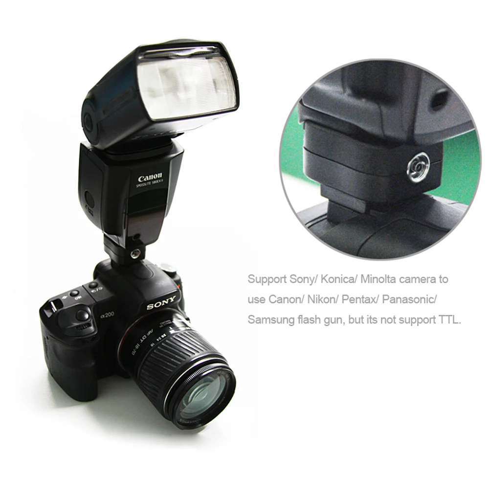 Pixel TF 325 адаптер вспышки Горячий башмак конвертер для Sony A65 A37 A77 A57 A100 A200 камера как