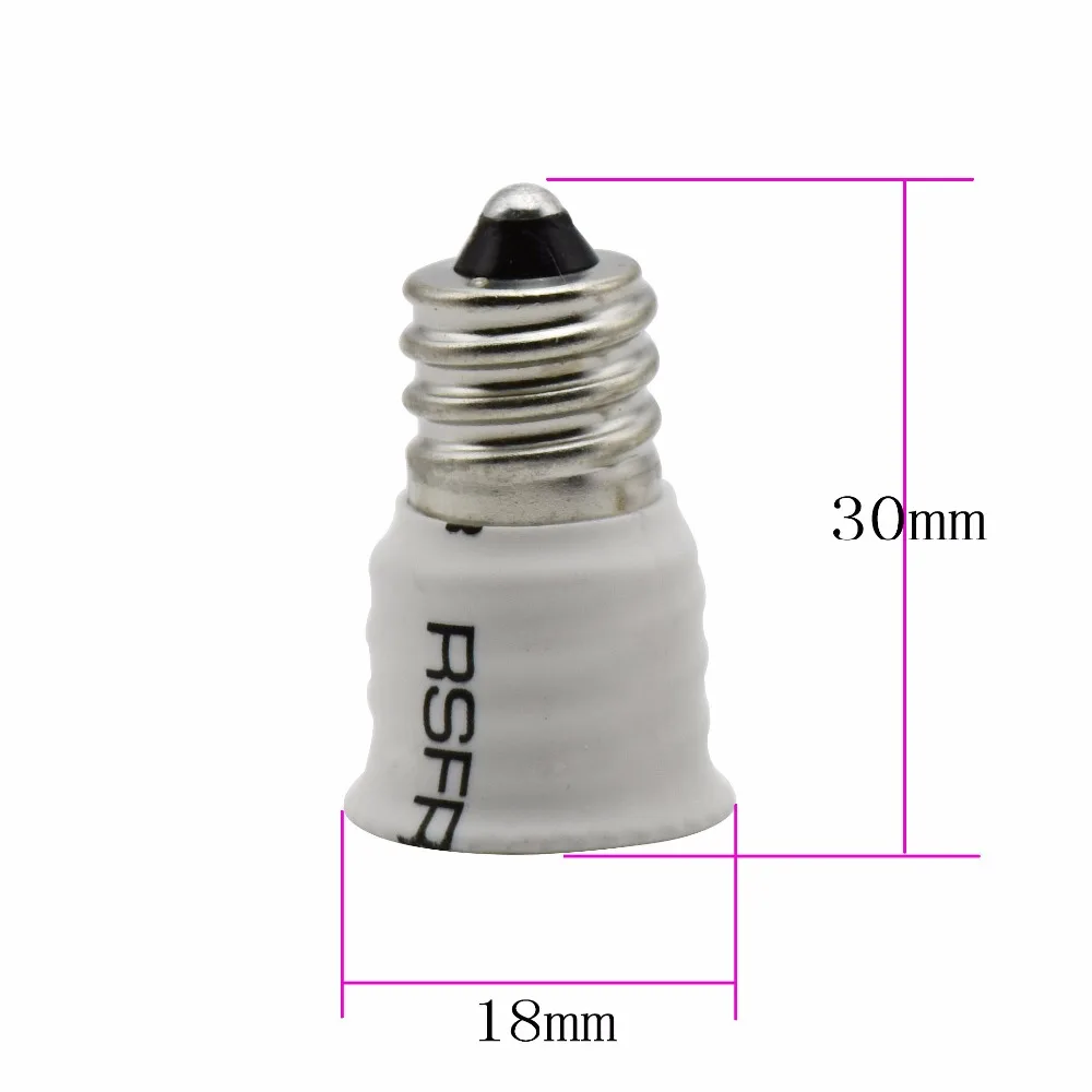 E12 к E14 держатель лампы конвертер винтовые базы светодиодные винт гнездо адаптер