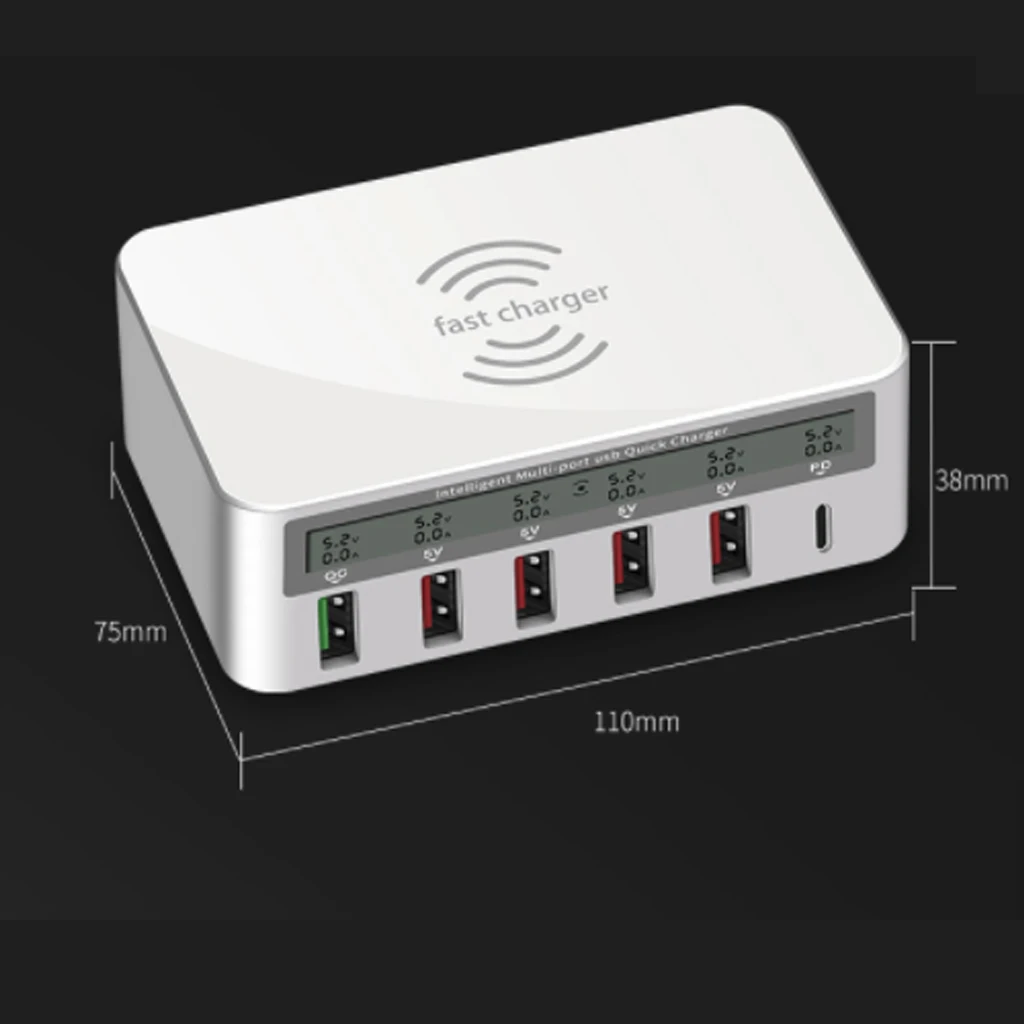 QI Беспроводное зарядное устройство Quick Charge 3,0 usb type C зарядное устройство адаптер для iPhone Xiaomi samsung Быстрое зарядное устройство QC 3,0 USB разъем