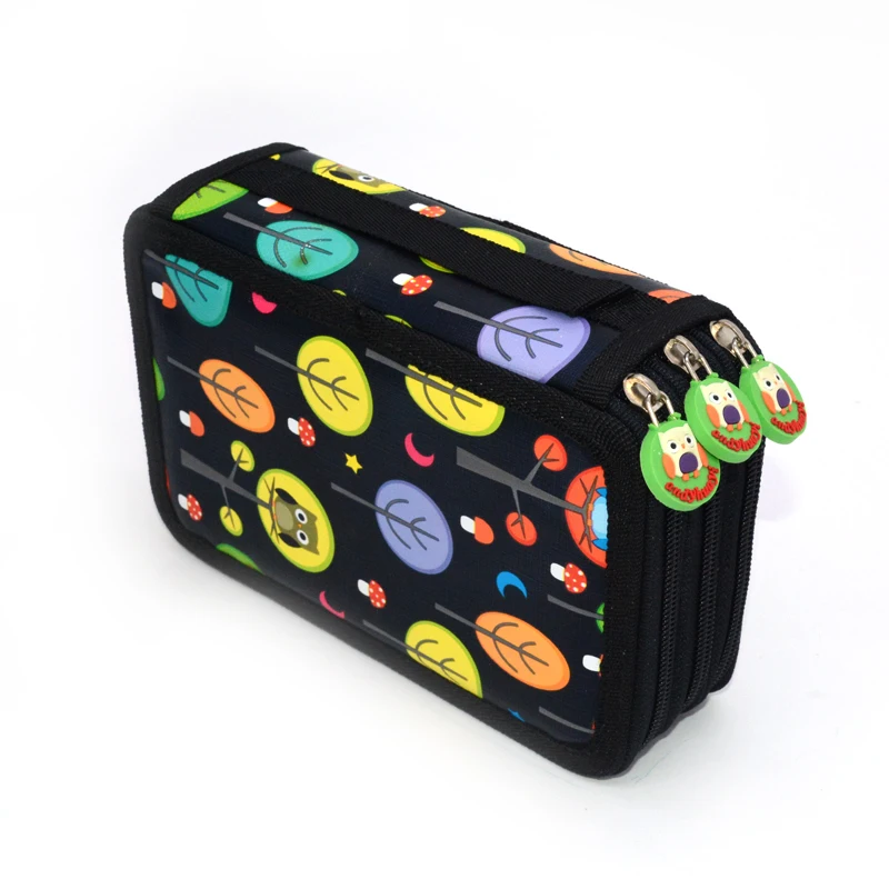 36/52/72 отверстия Карандаш Чехол Pennen Etui Estuche Kawaii Сова Trousse школьников Stylo Pennenzak большая молния Estuche Эсколар Карандаш Чехол