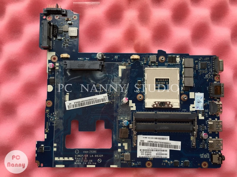 PCNANNY VIWGPGR LA 9632P для ноутбука Lenovo G500 материнская плата HD 4000 s989 HM76 чипсет работает|hm76