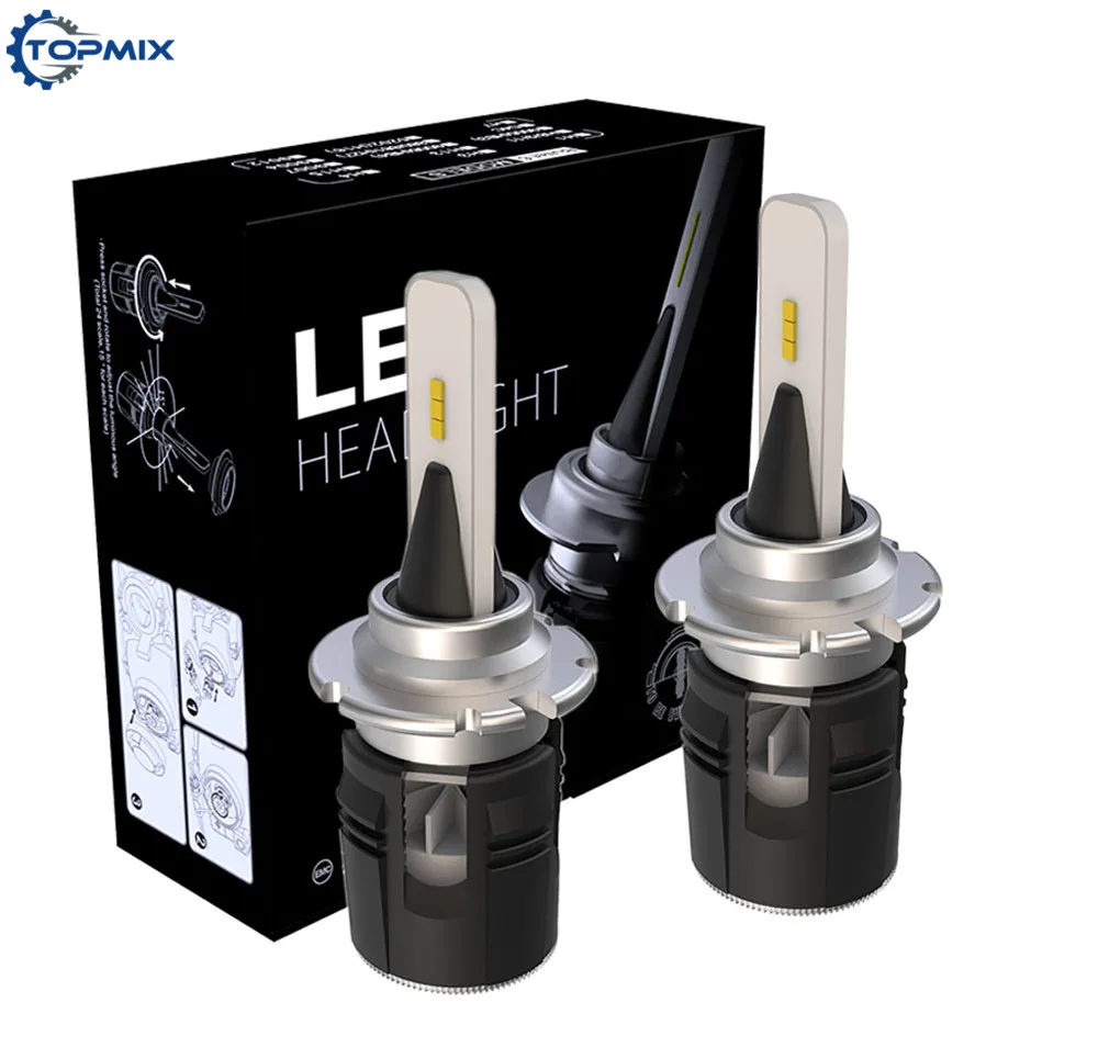 

H4 H7 H1 H3 9005 HB3 9006 HB4 9012 HIR2 H8 H9 H11 D2S D4S LED Headlight Bulb Car Auto Fog Light CSP Chip 48W 7200LM Headlamp