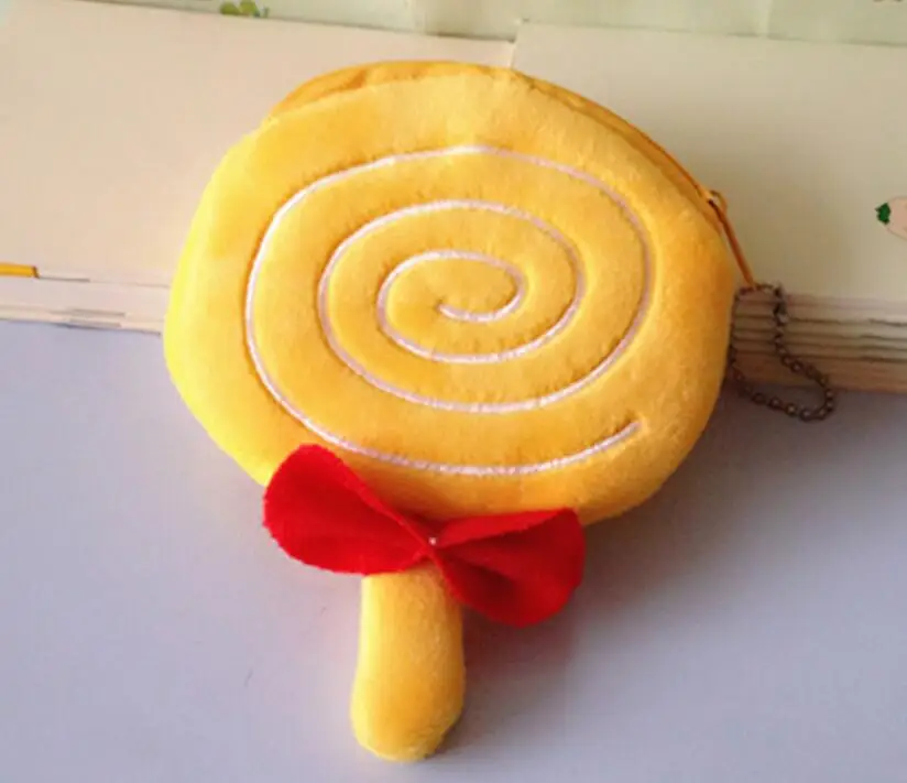 M140 милый мультяшный оригинальный леденец плюшевый Кошелек для монет кошелек