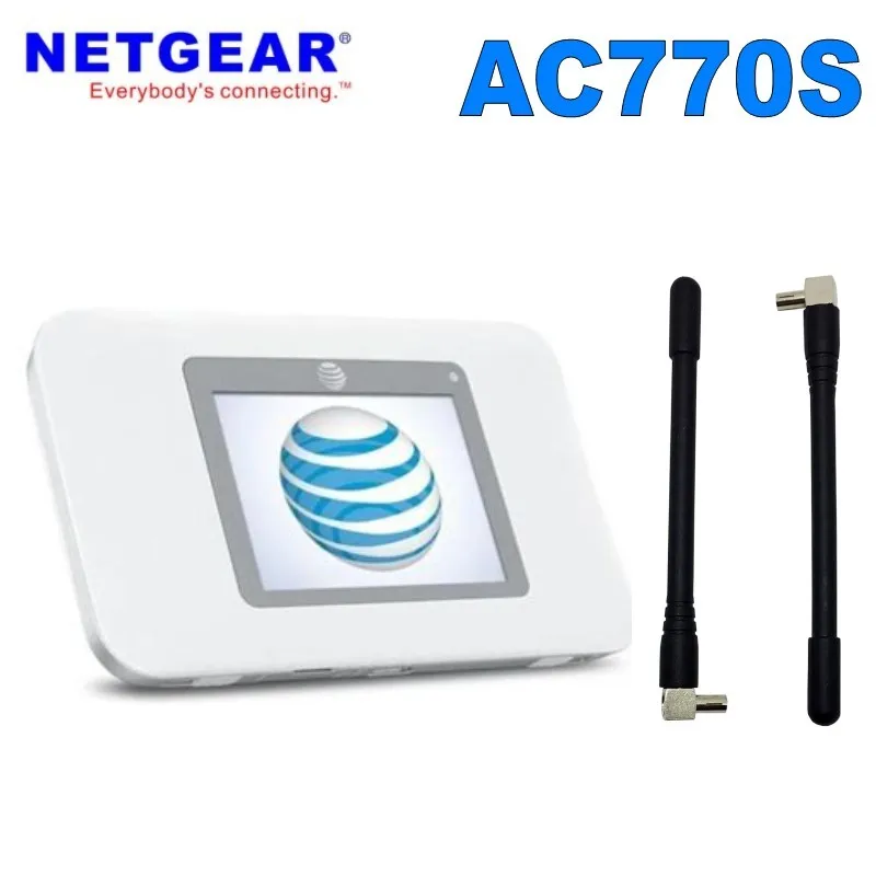 

Разблокированная Мобильная точка доступа Netgear Aircard AC770S 4G LTE 450 Мбит/с, Wi-Fi роутер с антенной