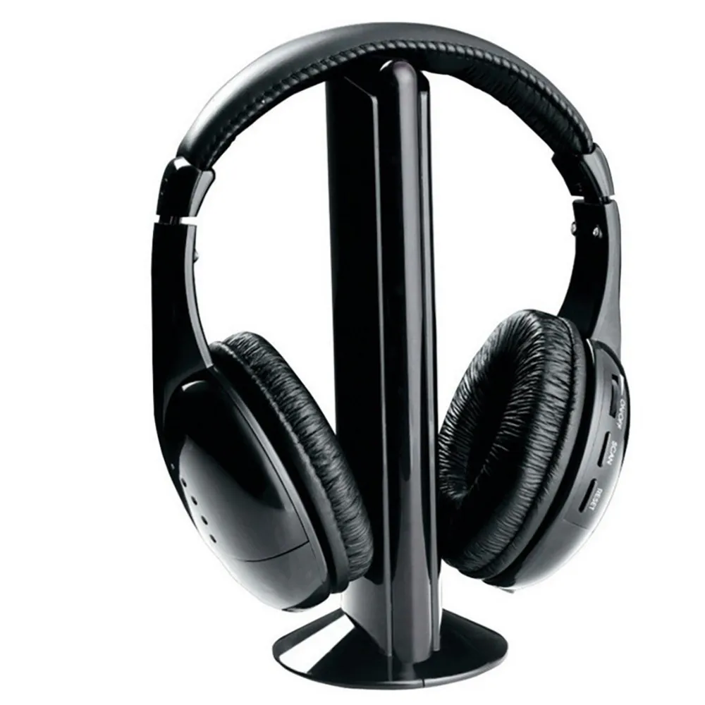 Беспроводные наушники Kinganda 5 в 1 Hi-Fi гарнитура для ПК ноутбука телевизора FM-радио