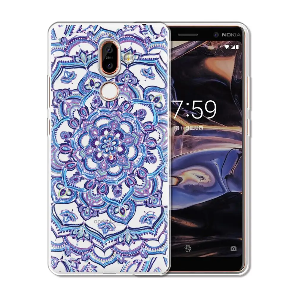 Модный чехол для телефона с принтом Nokia 7 1 6 5 3 2 Plus мягкий силиконовый 8 X6 X7
