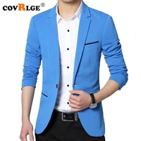covrlge 2018 spring autumn new men blazer fashion slim fit male suit jacket coat elegant mens dress clothes wedding coat mwx013