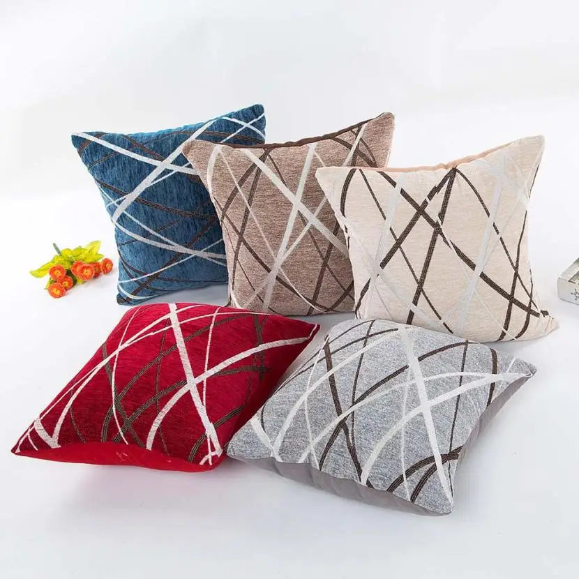 

45cm x 45cm Hot Fashion Brief Style Pillow Cover Plush Pillow Waist Throw Pillowcase Home Textile Case funda de almohada 50p