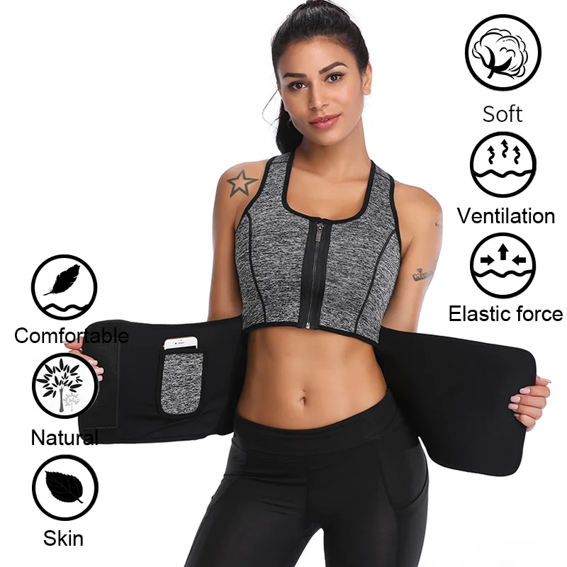 Women Shapewear Neoprene Sauna Waist Trimmer Girdle Wasit Trainer Slimmmg Vest for Women Adjustable Waist Shaper Tummmy Control