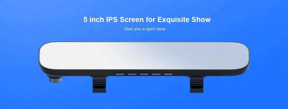 Xiaomi MIJIA 5 дюймов сенсорный экран 1080P Смарт зеркало заднего вида видеорегистратор Поддержка двойной записи приложение Голосовое управление видеорегистратор