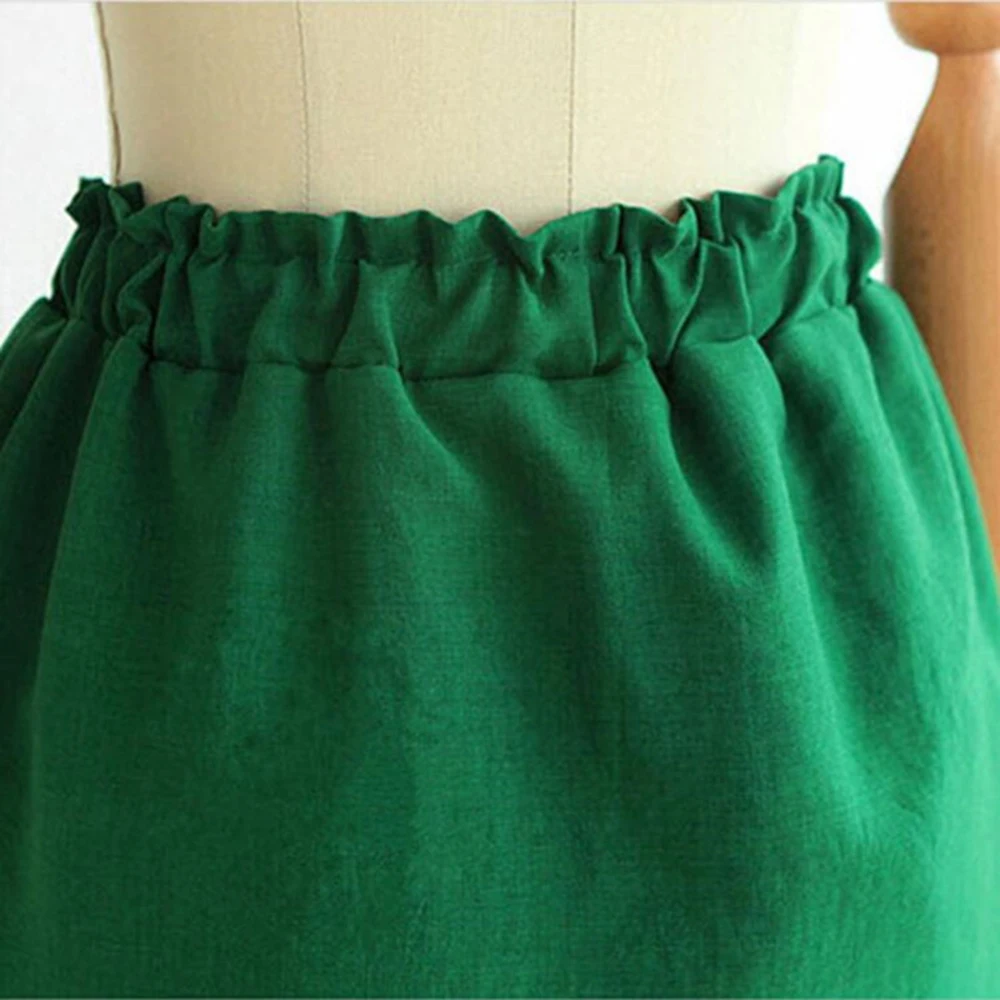 Высокая талия мини юбка большой карман галстук бабочка летние женские