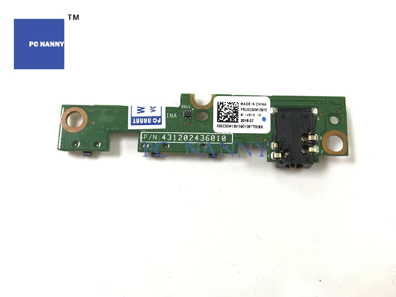 PCNANNY оригинальный разъем для аудиоплаты lenovo MIIX510 5C50M13915 PN 431202436010 Быстрая