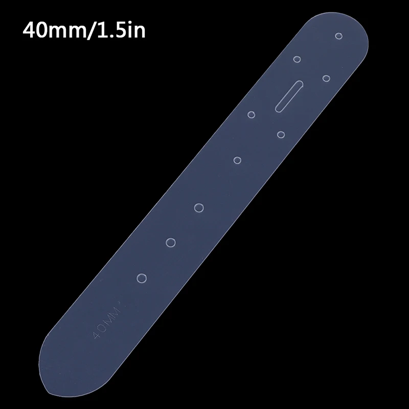 40mm Инструмент для штамповки кожи процесс позиционирования кожаный ремень штамповка позиционирования шаблоны акриловый ремень заготовка Пряжка головка конец шаблон - Цвет: 40mm
