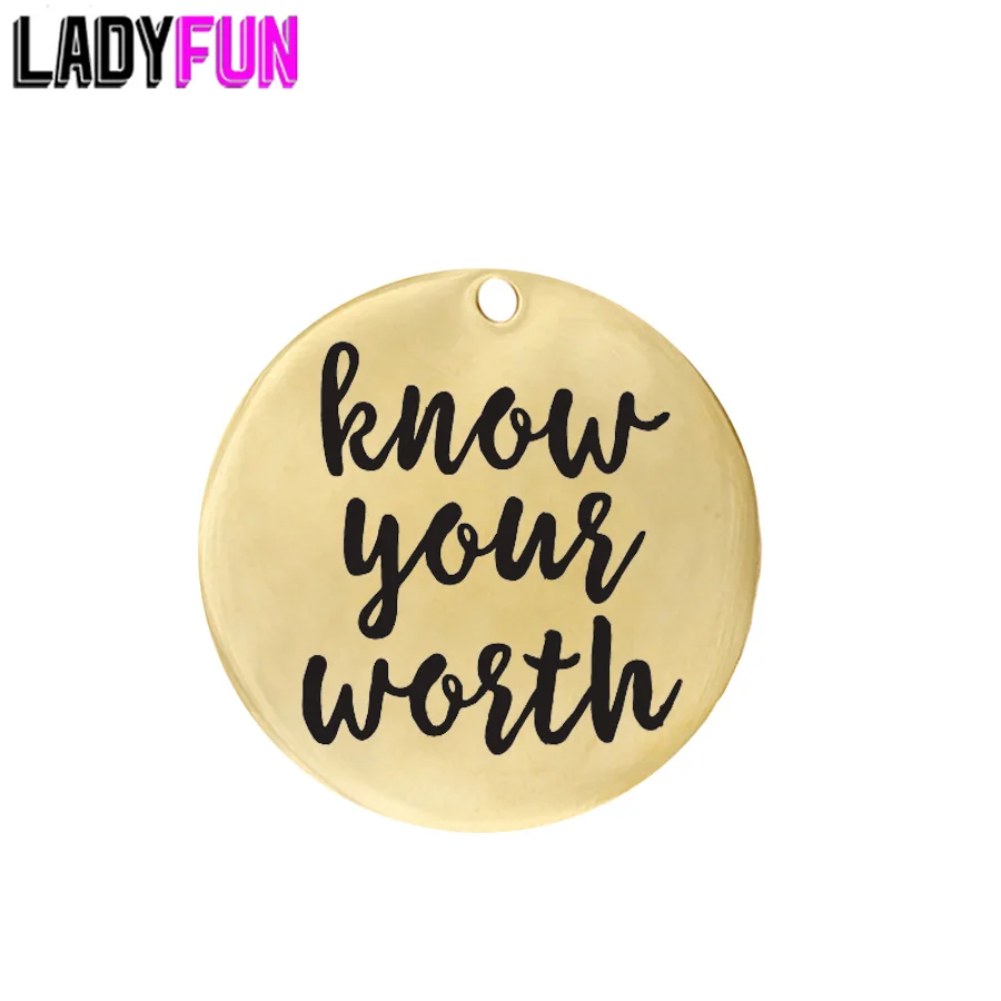 Ladyfun настраиваемый Шарм из нержавеющей стали Женский знают что ваши шармы для