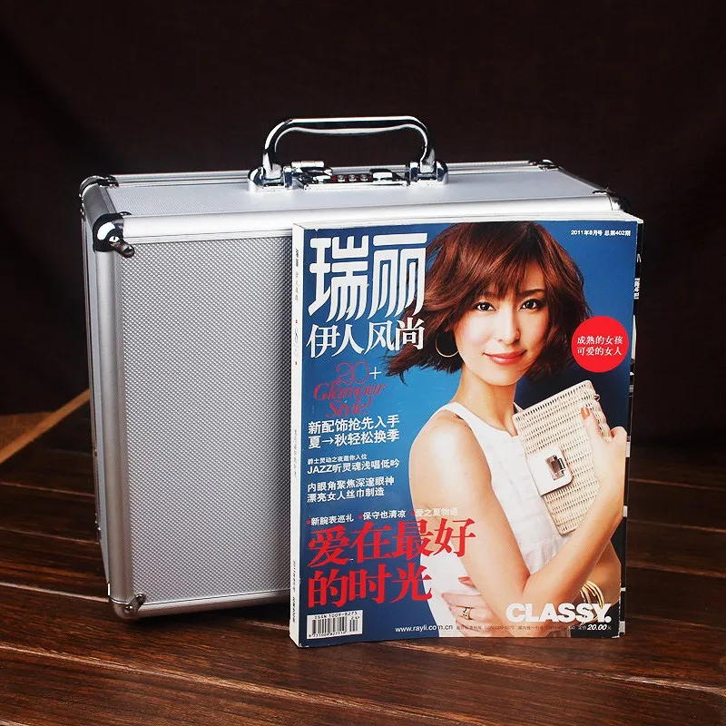 

Aluminum Tool case suitcase toolbox password box File box Impact resistant safety case equipment camera case with pre-cut foam