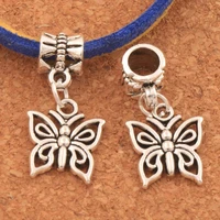 filigree butterfly charm beads 12 8x26mm 30pcs zinc alloy fit european bracelets jewelry diy b1111