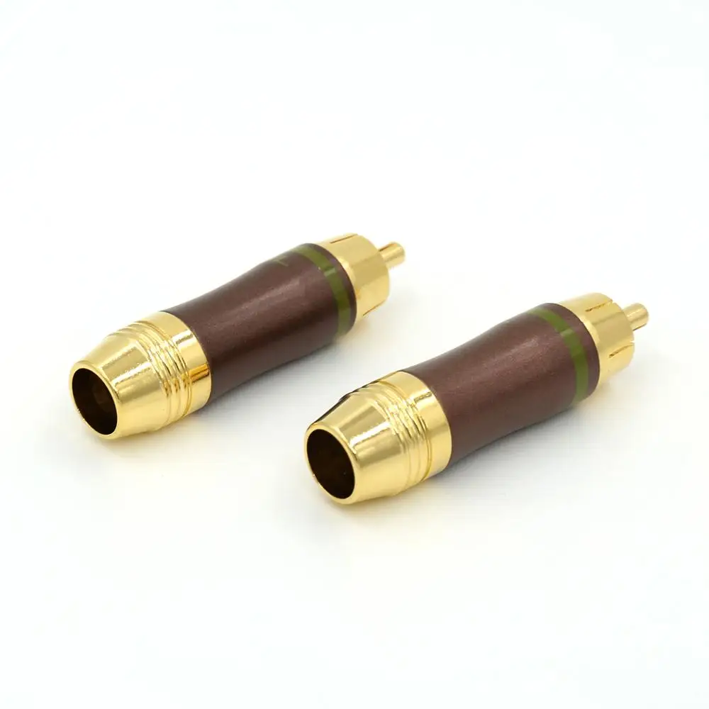 4 шт. RCA Штекерный разъем аудиокабель HIFI коаксиальный кабель позолоченный Аудио