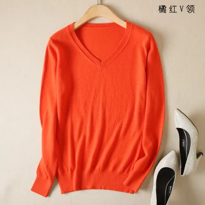 Женские хлопковые кашемировые свитера и пуловеры для осени зимы 2021 удлиненный