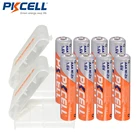 Аккумуляторы PKCELL 1,6 в, МВтч, никель-цинковые, AAA, 8 шт. + футляры для батарей AA, AAA 2 шт.